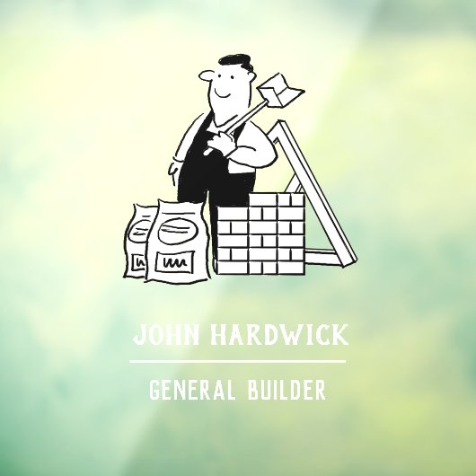 Autocollant Pour Fenêtre Générateur avec matériaux de construction (Feuille 3)