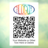 Autocollant Pour Fenêtre Générateur de code QR et logo d'entreprise Simple (Feuille 3)