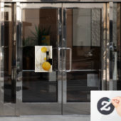 Autocollant Pour Fenêtre Géométrie dorée (Porte de bureau)
