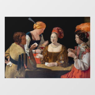 Autocollant Pour Fenêtre Georges de la Tour - Cheat avec l'As des Diamants