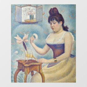 Autocollant Pour Fenêtre Georges Seurat - Jeune Femme Se Poussant