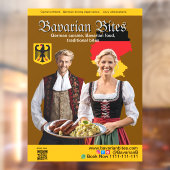 Autocollant Pour Fenêtre German Bavarian Restaurants Food Lovers (Feuille 2)
