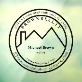 Autocollant Pour Fenêtre Gestion de l'architecture de l'agent immobilier du (Feuille 3)