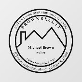 Autocollant Pour Fenêtre Gestion de l'architecture de l'agent immobilier du (Feuille)