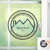 Autocollant Pour Fenêtre Gestion de l'architecture de l'agent immobilier du (Maison)