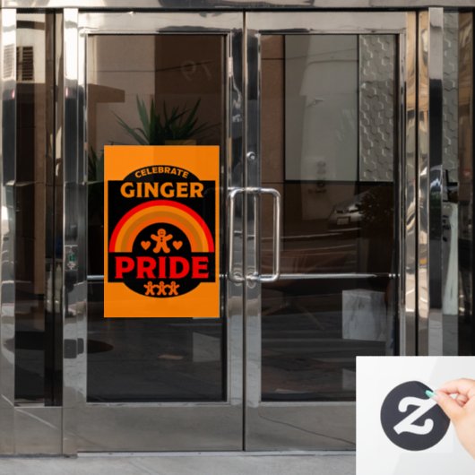 Autocollant Pour Fenêtre Ginger Haired Pride (Porte de bureau)