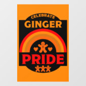 Autocollant Pour Fenêtre Ginger Haired Pride (Feuille)