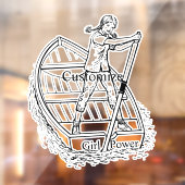 Autocollant Pour Fenêtre Girl Power Sculling Boat Thunder_Cove (Feuille 2)