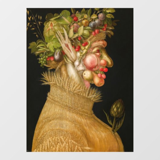Autocollant Pour Fenêtre Giuseppe Arcimboldo - Été (Feuille)