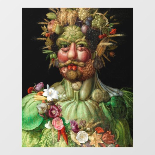 Autocollant Pour Fenêtre Giuseppe Arcimboldo - Vertumnus (Feuille)
