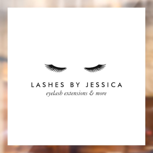 Autocollant Pour Fenêtre Glam Eyelashes (Feuille 2)