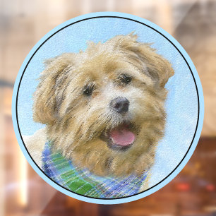 Autocollant Pour Fenêtre Glen of Imaal Terrier Peinture - Art original Chie