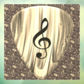 Autocollant Pour Fenêtre Golden Plectron - Design élégant pour les mélomane (Feuille 3)