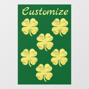 Autocollant Pour Fenêtre Golden Shamrocks Thunder_Cove