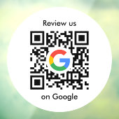 Autocollant Pour Fenêtre Google Avis | Business Review Link QR Code (Feuille 3)