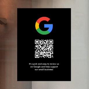 Autocollant Pour Fenêtre Google Avis   Business Review Link QR Code