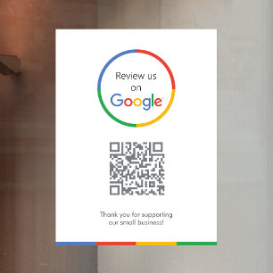 Autocollant Pour Fenêtre Google Avis Business Review Link QR Code