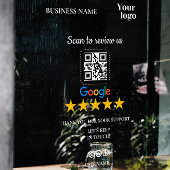 Autocollant Pour Fenêtre Google Avis Mon Entreprise Ajouter Logo Code Qr