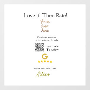 Autocollant Pour Fenêtre Google évaluez-nous avis commande achat entreprise