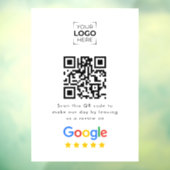 Autocollant Pour Fenêtre Google Review QR Code Business Review  (Feuille 3)