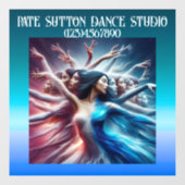 Autocollant Pour Fenêtre GORGEUSE Danseuse Art Femme (Feuille)