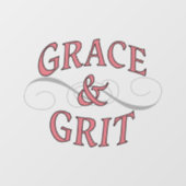 Autocollant Pour Fenêtre Grace & Grit pour la dame dure (Feuille)