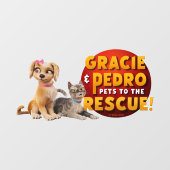Autocollant Pour Fenêtre Gracie & Pedro Dynamic Duo (Feuille)