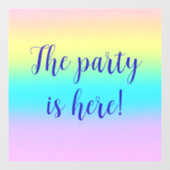 Autocollant Pour Fenêtre Gradient de Gorgeous Pastel (Feuille)