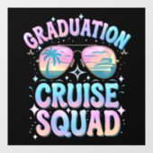 Autocollant Pour Fenêtre Graduation Cruise Squad Cruising Ship Retro (Feuille)
