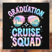 Autocollant Pour Fenêtre Graduation Cruise Squad Cruising Ship Retro (Feuille 2)