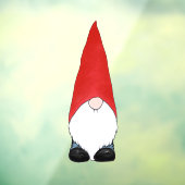 Autocollant Pour Fenêtre Grand Casquette rouge Gnome (Feuille 3)
