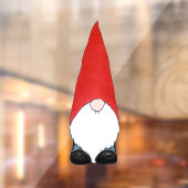 Autocollant Pour Fenêtre Grand Casquette rouge Gnome (Feuille 2)