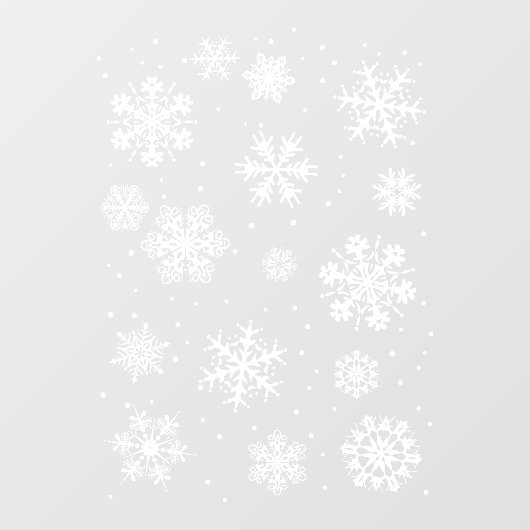 Autocollant Pour Fenêtre Grand flocon de neige de Noël (Feuille)