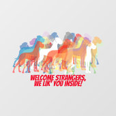 Autocollant Pour Fenêtre Grand Sticker à Danse / Clin (Feuille)