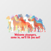 Autocollant Pour Fenêtre Grand Sticker à Danse / Clin (Feuille)