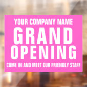 Autocollant Pour Fenêtre Grande ouverture signalétique de l'entreprise clou (Feuille 2)