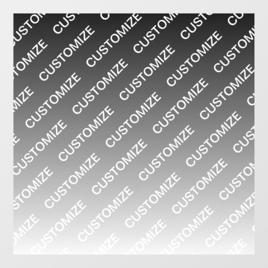 Autocollant Pour Fenêtre Gray (changeable color) Ombre & Text Pattern (Feuille)