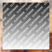 Autocollant Pour Fenêtre Gray (changeable color) Ombre & Text Pattern (Feuille 2)