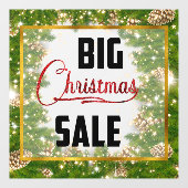 Autocollant Pour Fenêtre Gros Noël Vente Vente Pinecone Vitre Clouage (Feuille)