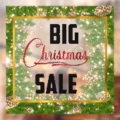 Autocollant Pour Fenêtre Gros Noël Vente Vente Pinecone Vitre Clouage (Feuille 2)