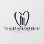 Autocollant Pour Fenêtre Groupe d'assurance Velez (Feuille)