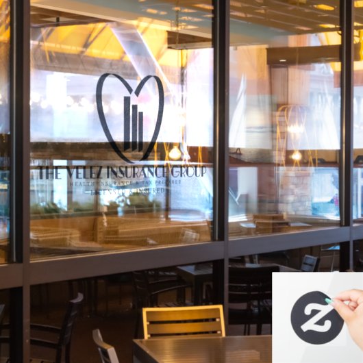 Autocollant Pour Fenêtre Groupe d'assurance Velez (Fenêtre du restaurant)