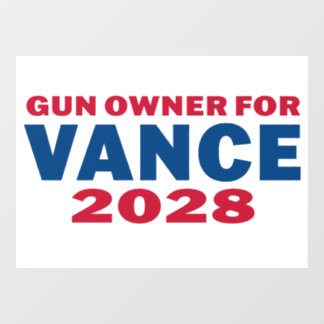 Autocollant Pour Fenêtre Gun Owner for Vance 2028