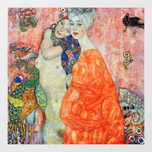 Autocollant Pour Fenêtre Gustav Klimt - Amies