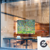 Autocollant Pour Fenêtre Gustav Klimt Apple Tree mis à l'échelle (Fenêtre de café)
