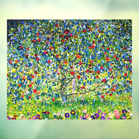 Autocollant Pour Fenêtre Gustav Klimt Apple Tree mis à l'échelle (Feuille 3)