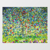 Autocollant Pour Fenêtre Gustav Klimt Apple Tree mis à l'échelle (Feuille)
