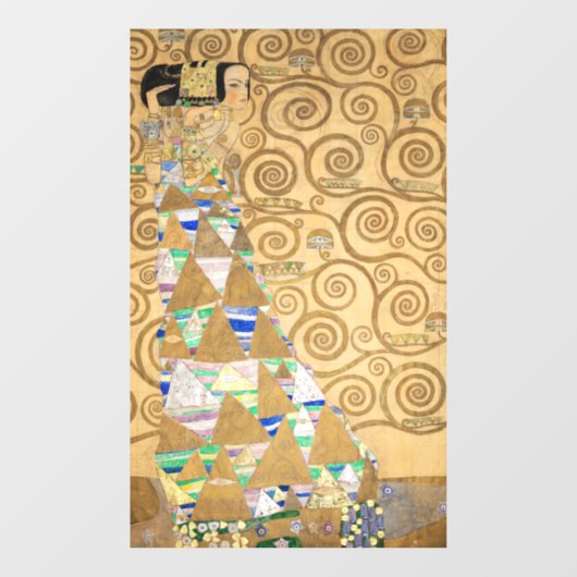 Autocollant Pour Fenêtre Gustav Klimt - Attente, Stoclet Frieze (Feuille)