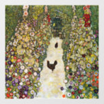 Autocollant Pour Fenêtre Gustav Klimt - Chemin du jardin avec poulets<br><div class="desc">Chemin de jardin avec poulets - Gustav Klimt,  Huile sur toile,  1916</div>