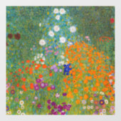 Autocollant Pour Fenêtre Gustav Klimt - Jardin des fleurs (Feuille)